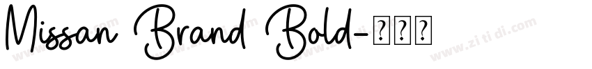 Missan Brand Bold字体转换